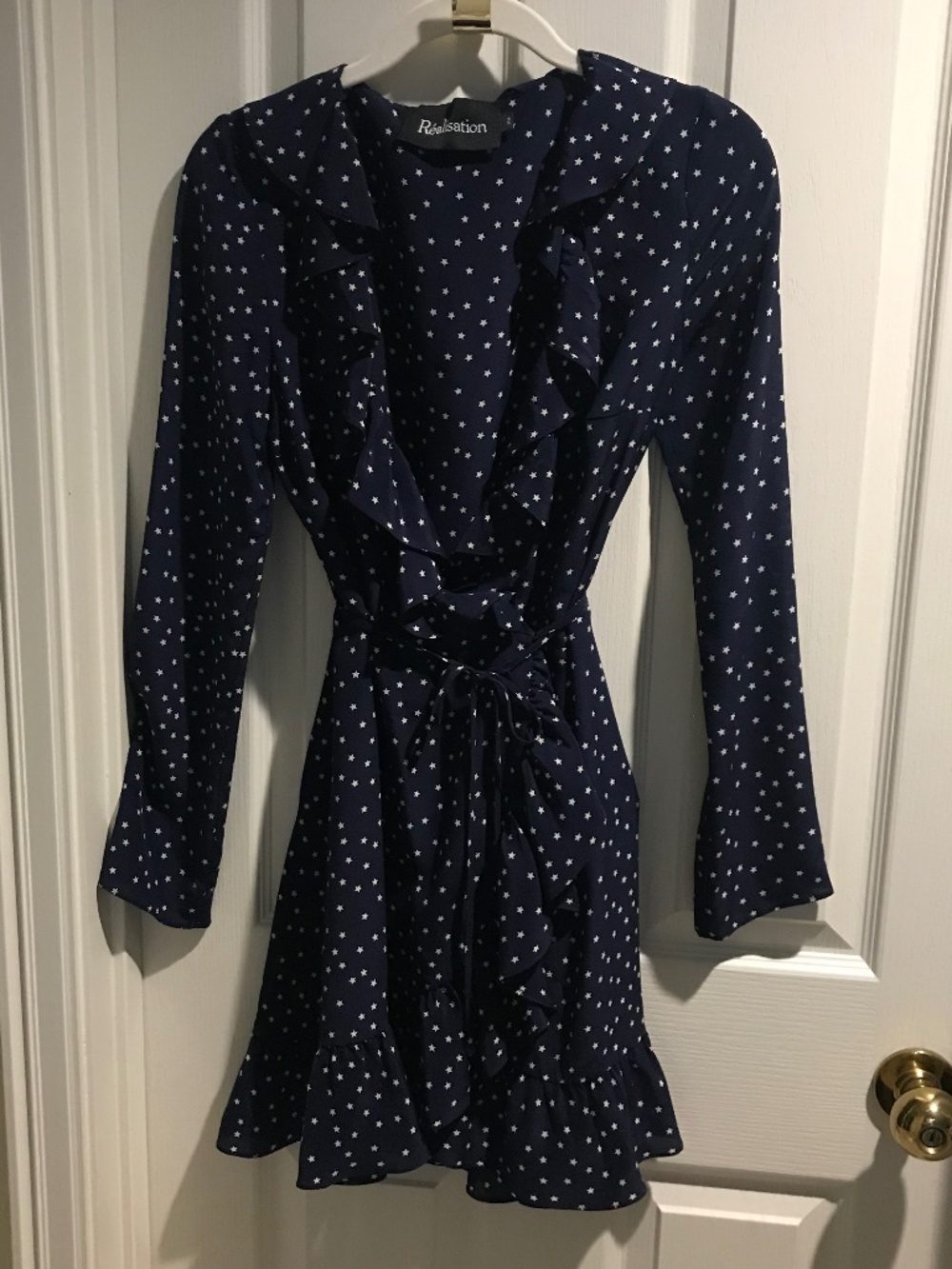Réalisation Par Alexandra Navy Star Mini Dress